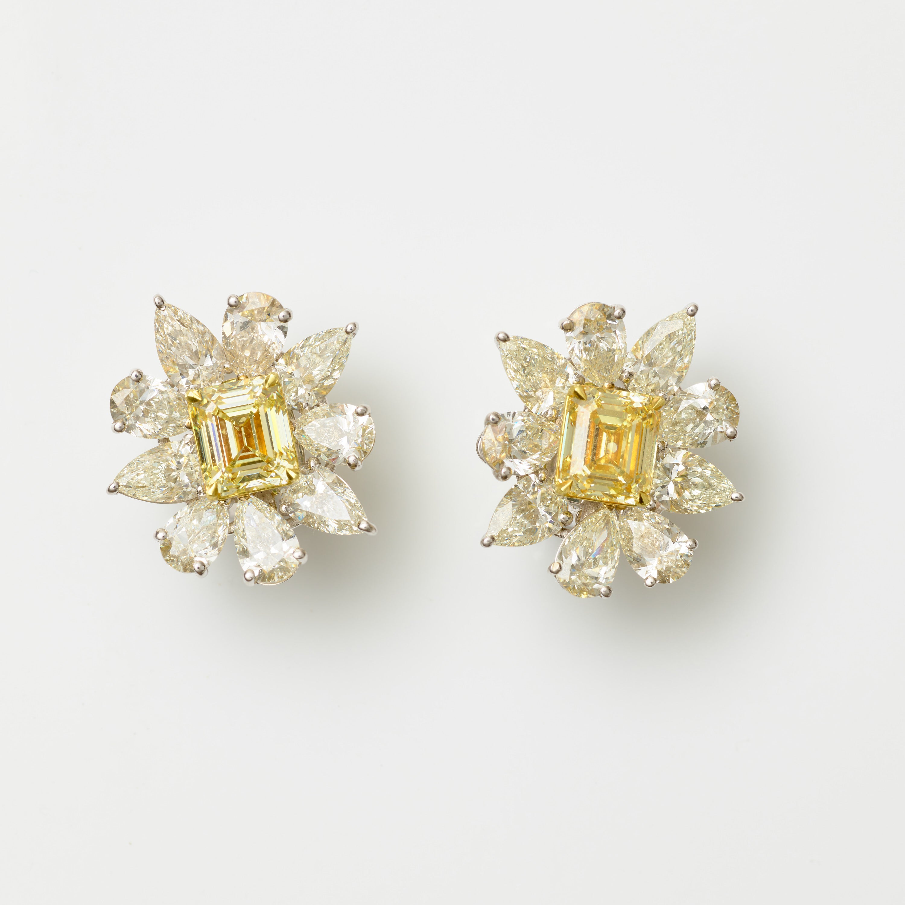 Yellow Diamond Floral Earrings – Jared Brown Designs