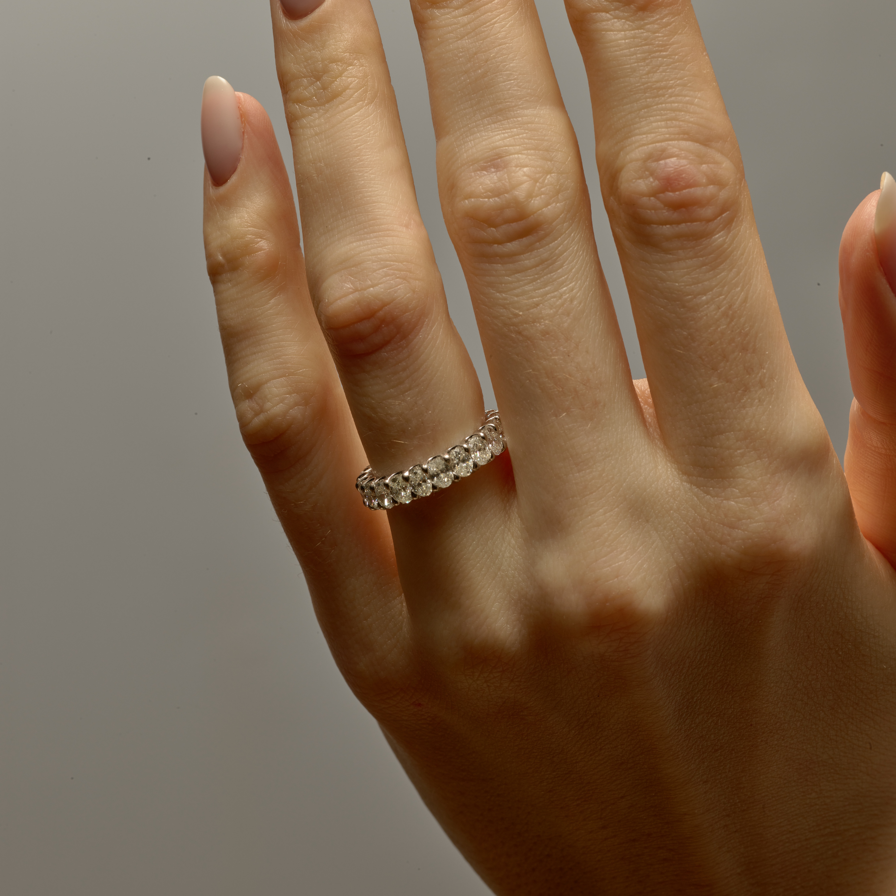 Oval Diamond Eternity Band