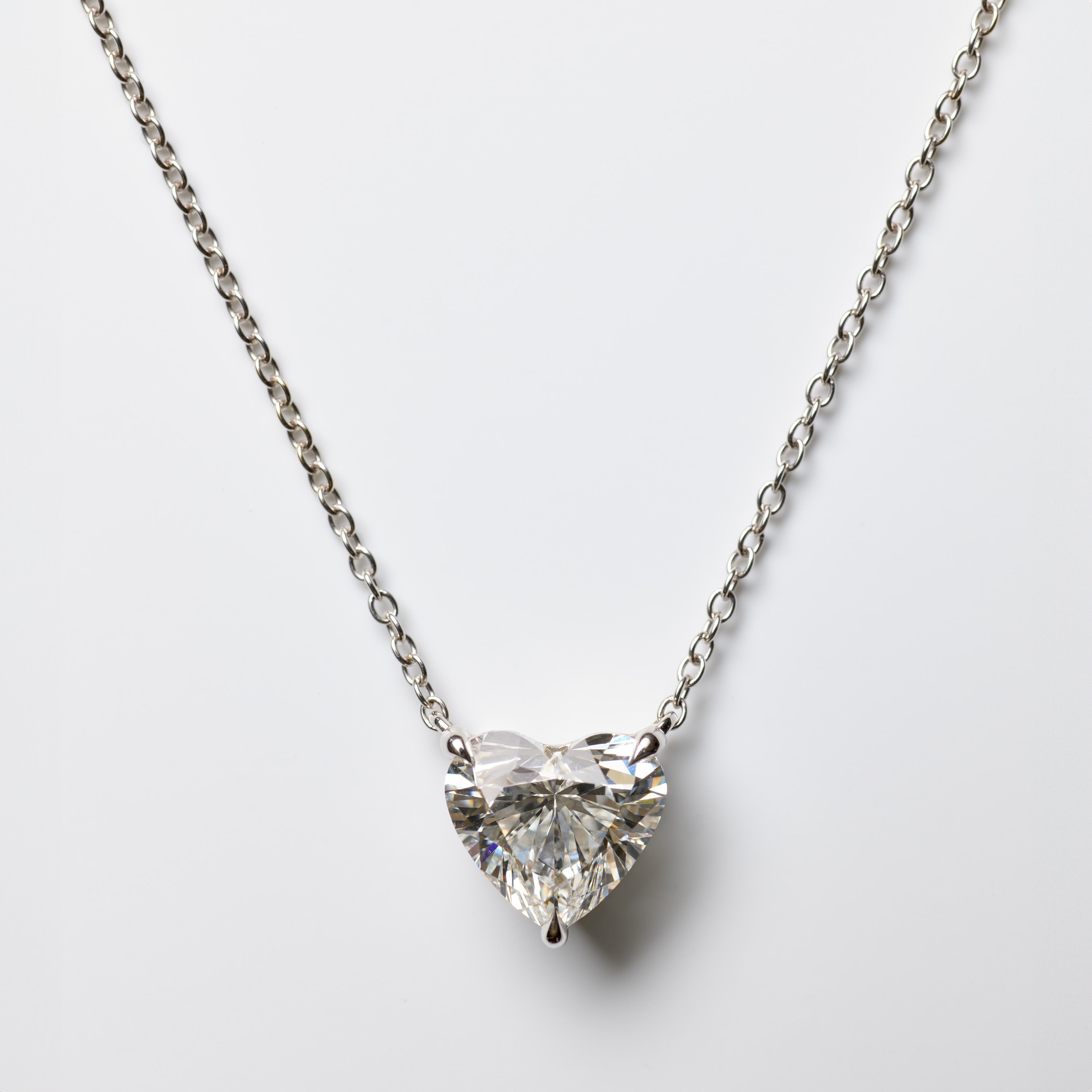 Heart Lab Diamond Necklace