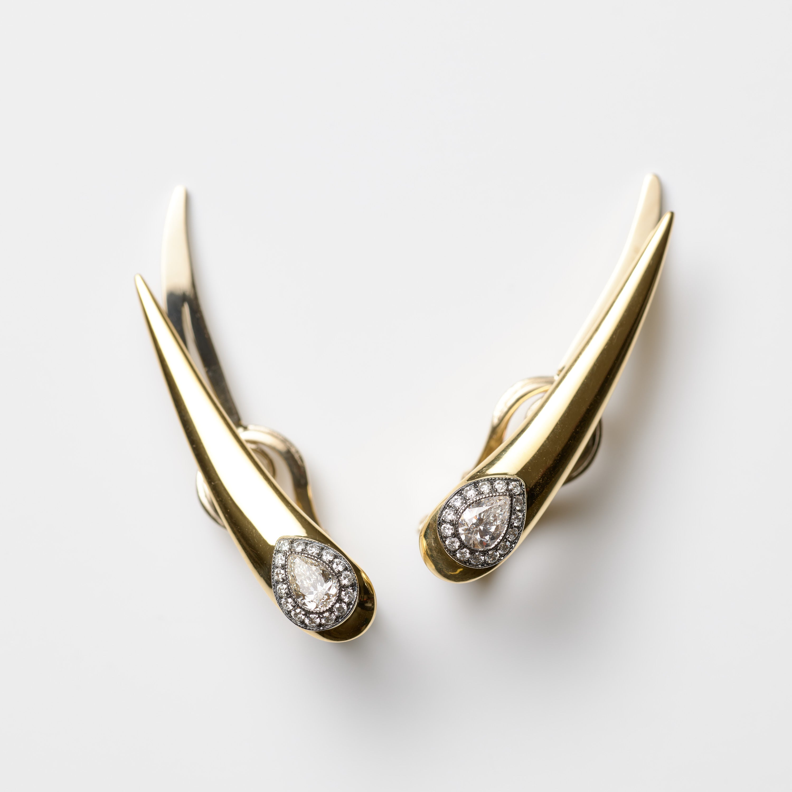 Malificent Diamond Stud Earrings