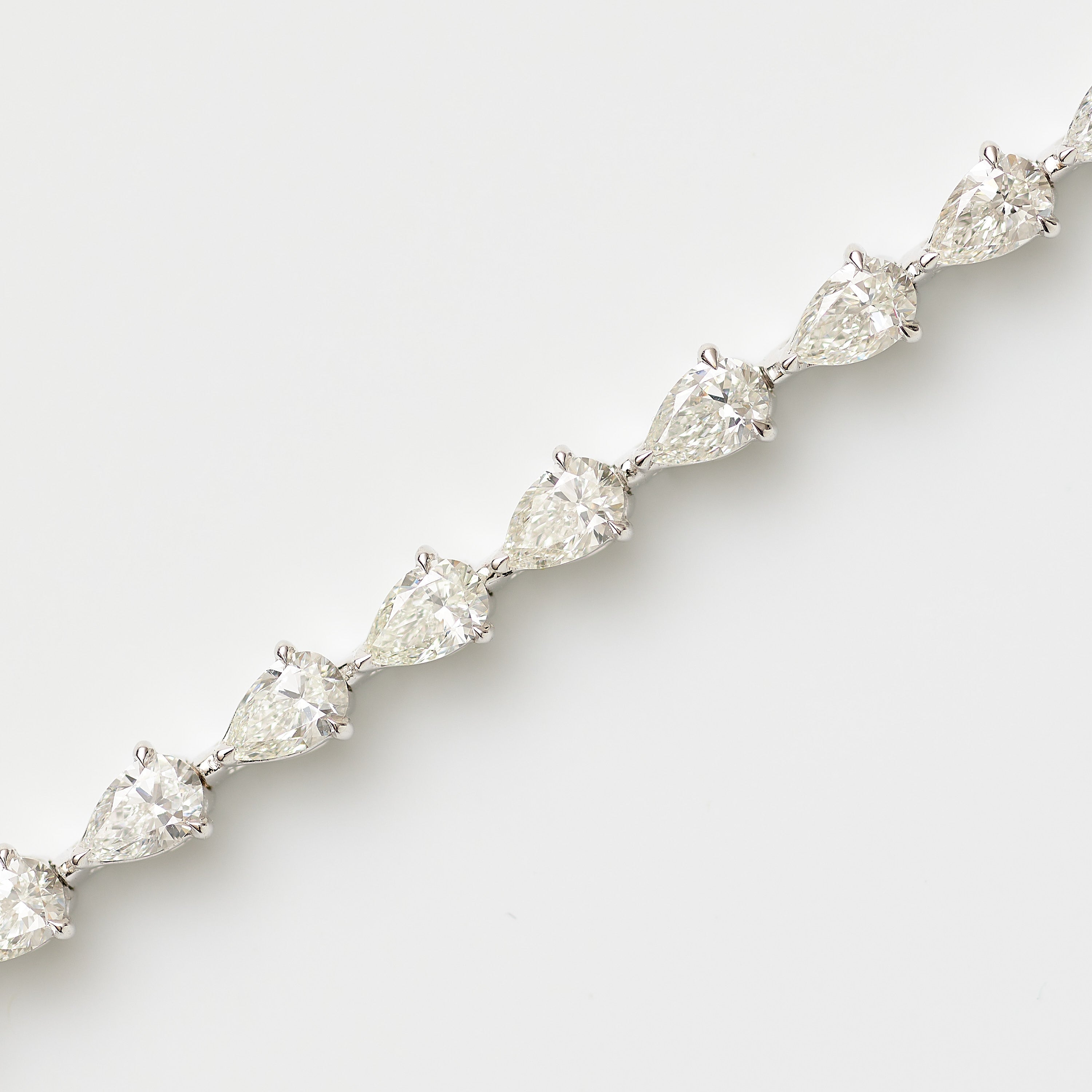 Pear Diamond Tennis Bracelet