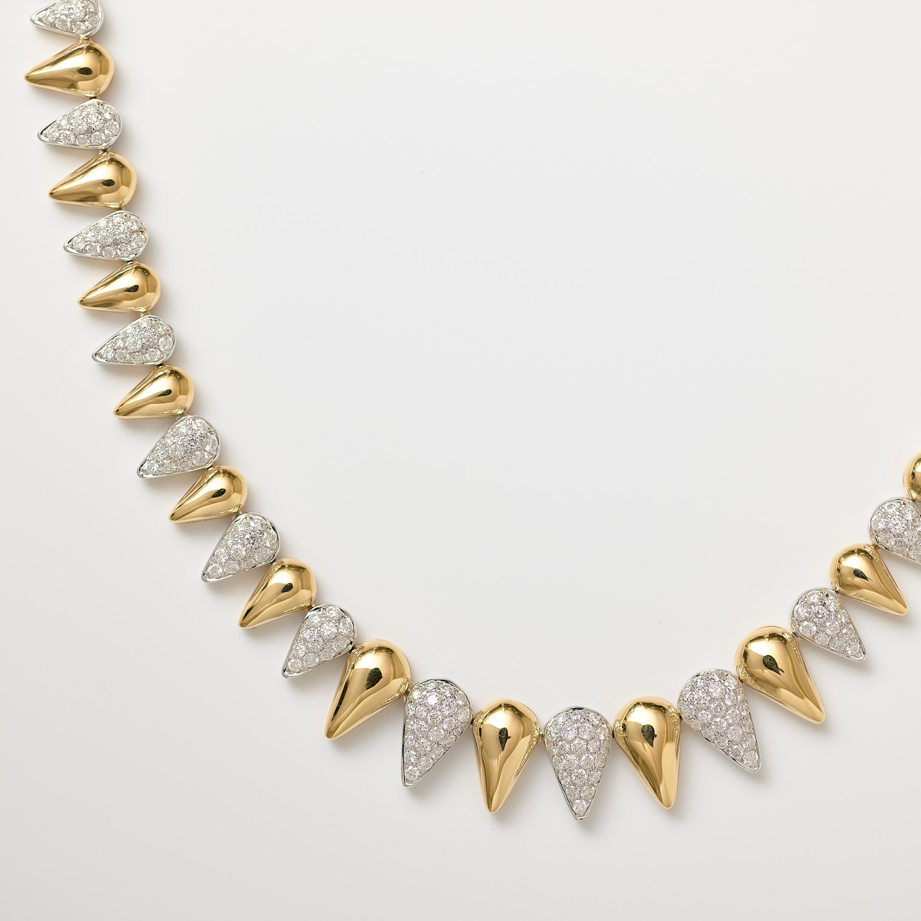 Pavé Diamond Tear Drop Necklace