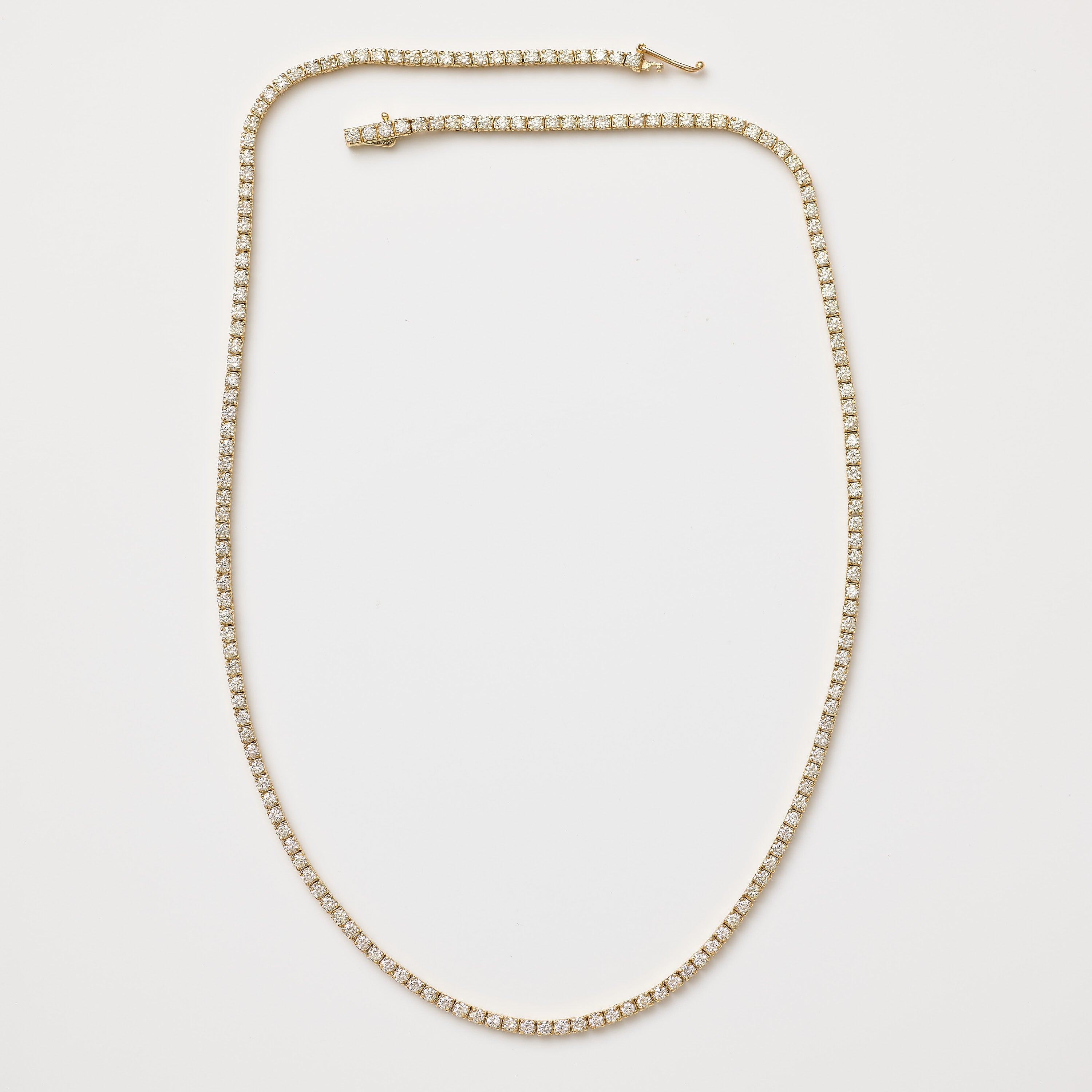 Mini-Diamond (Four-Prong) Tennis Necklace