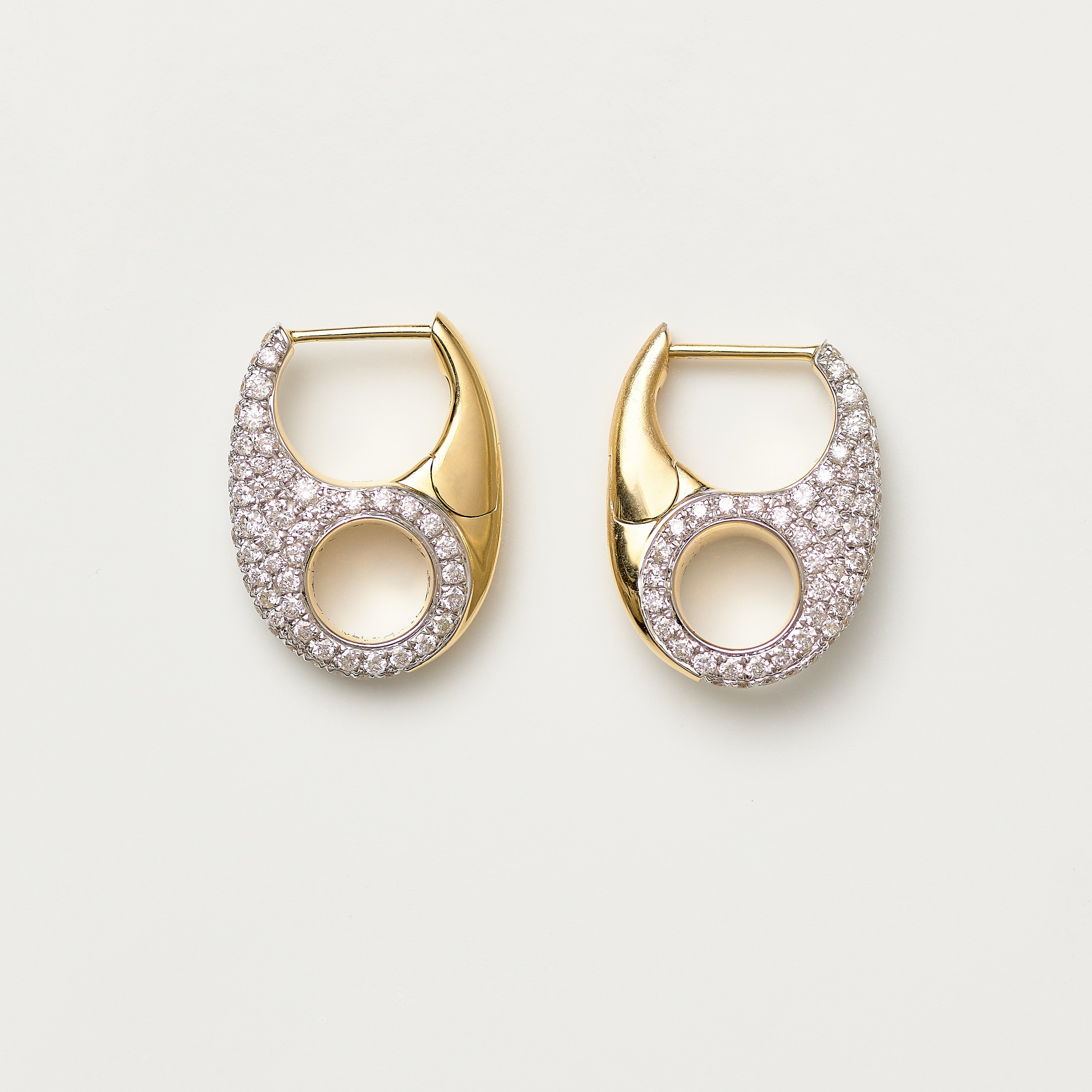 Pavé Gucci-Link Hoops