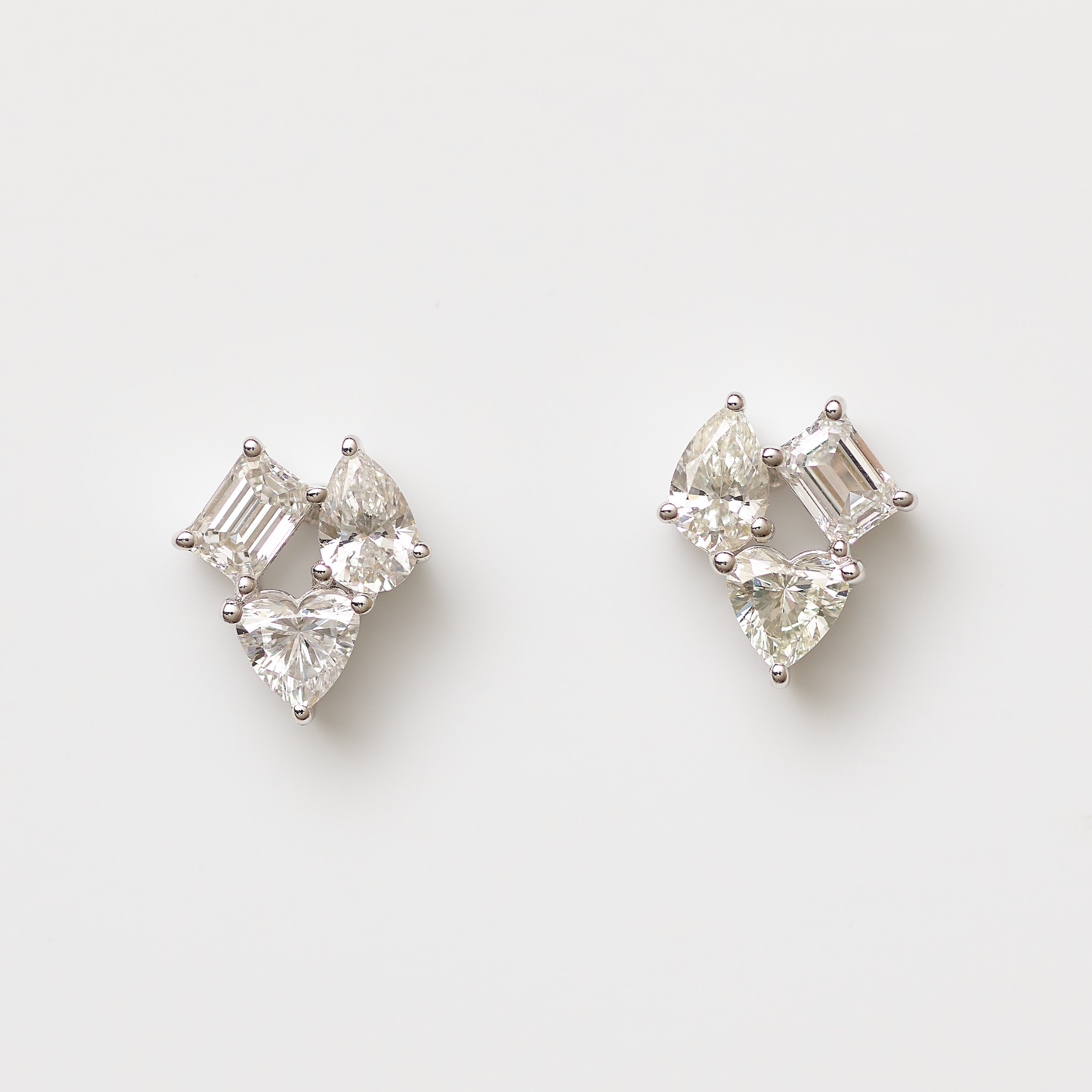 Diamond Cluster Earrings