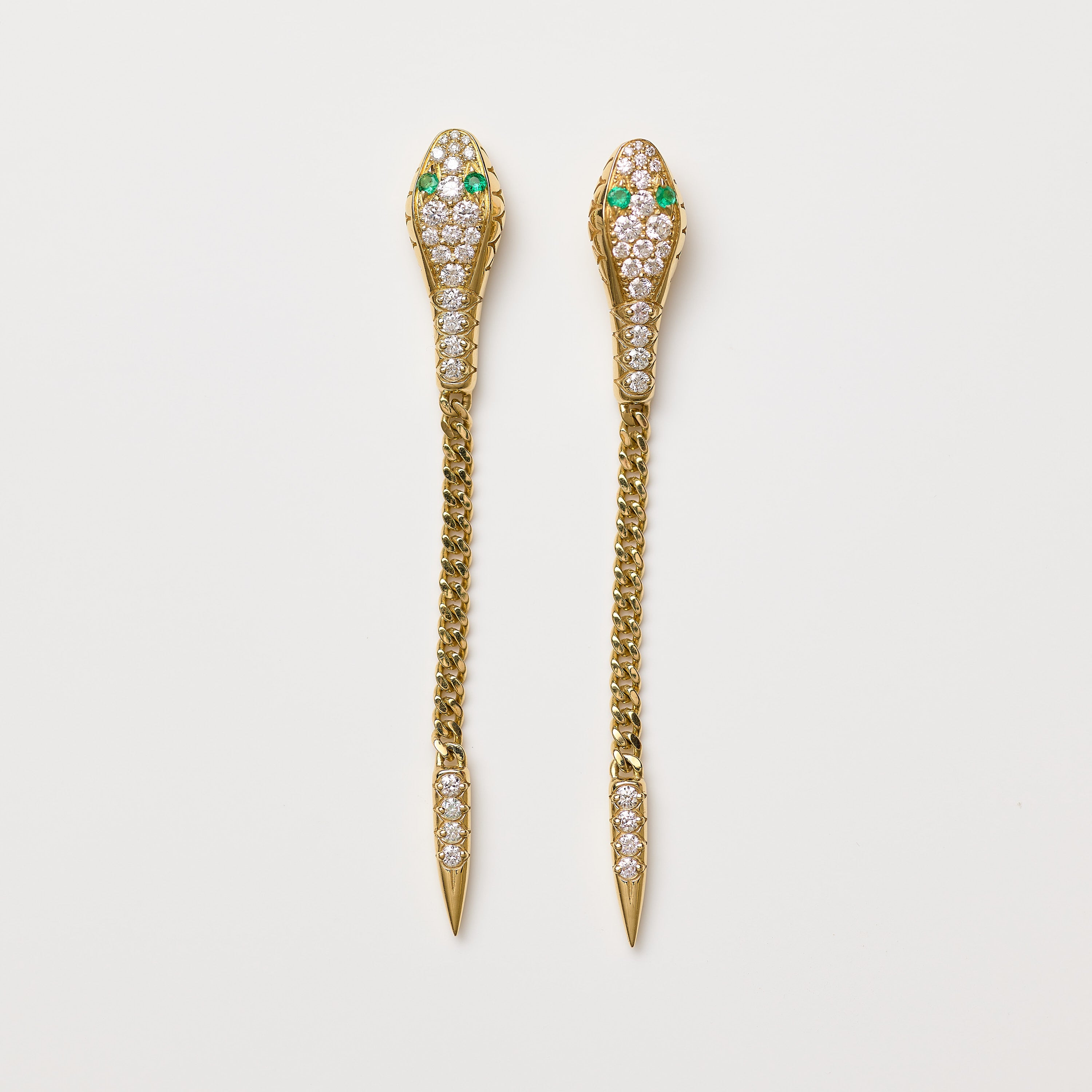 Serpent Chain Earrings