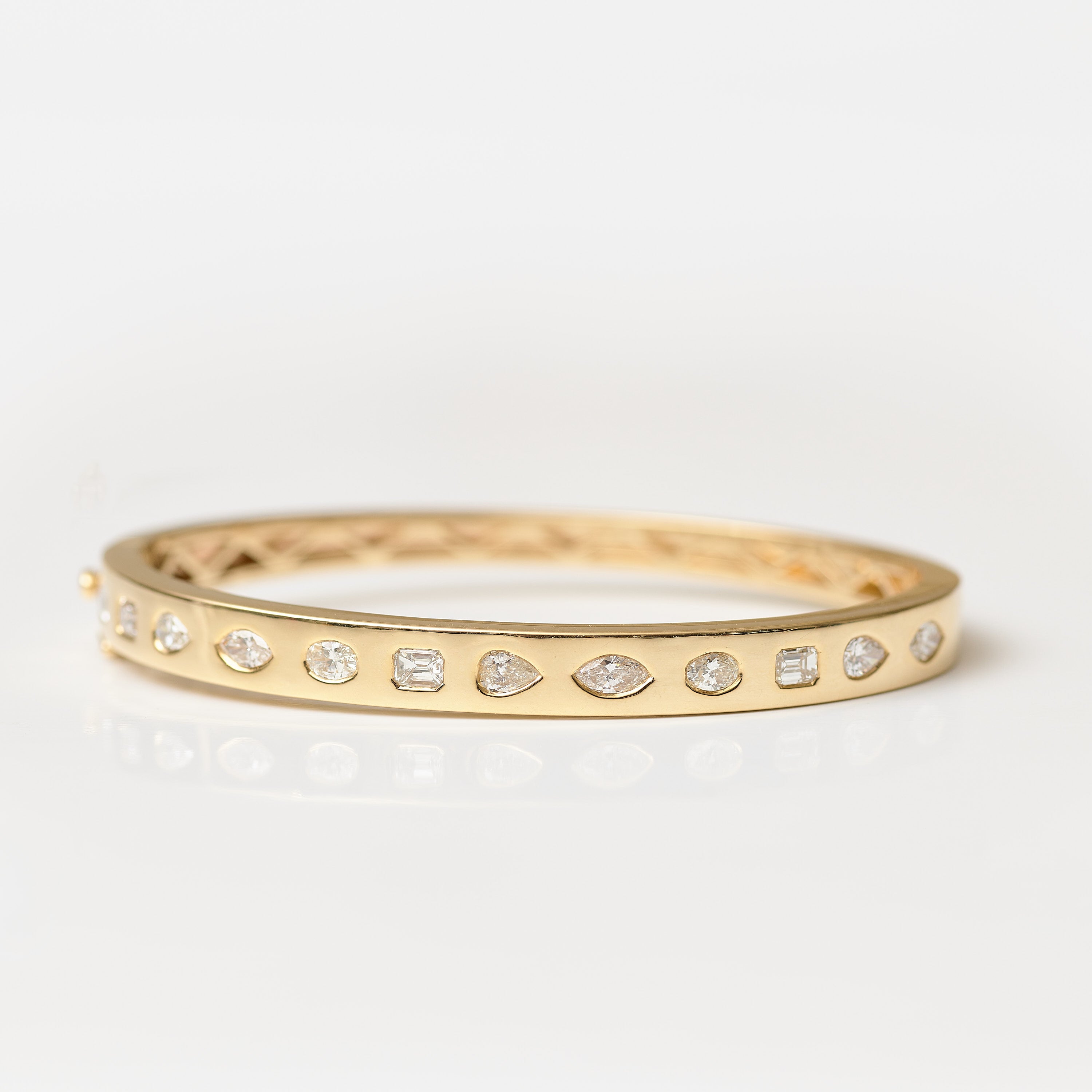 Mult-Shape Diamond Bangle