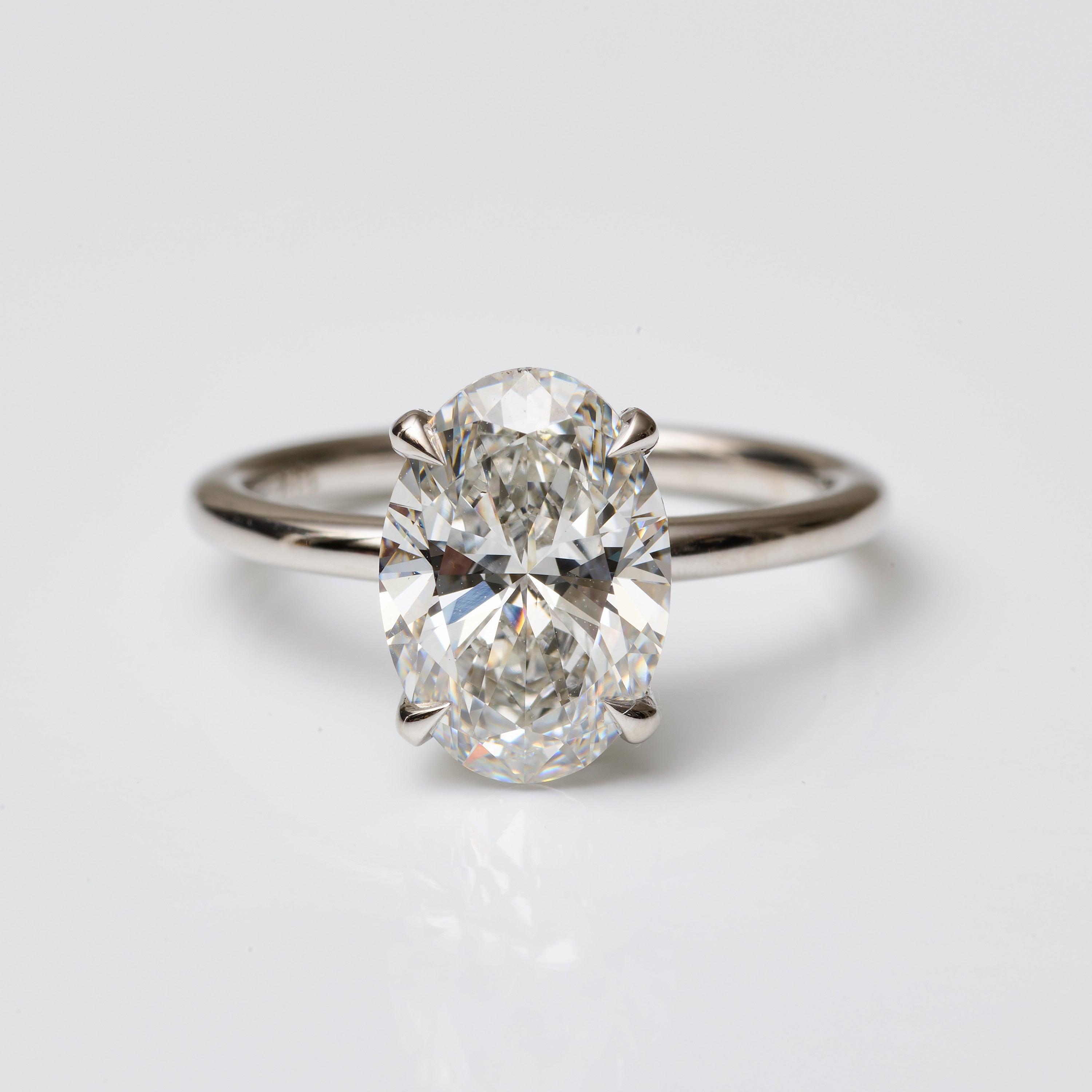 Oval Lab Diamond Solitaire Ring