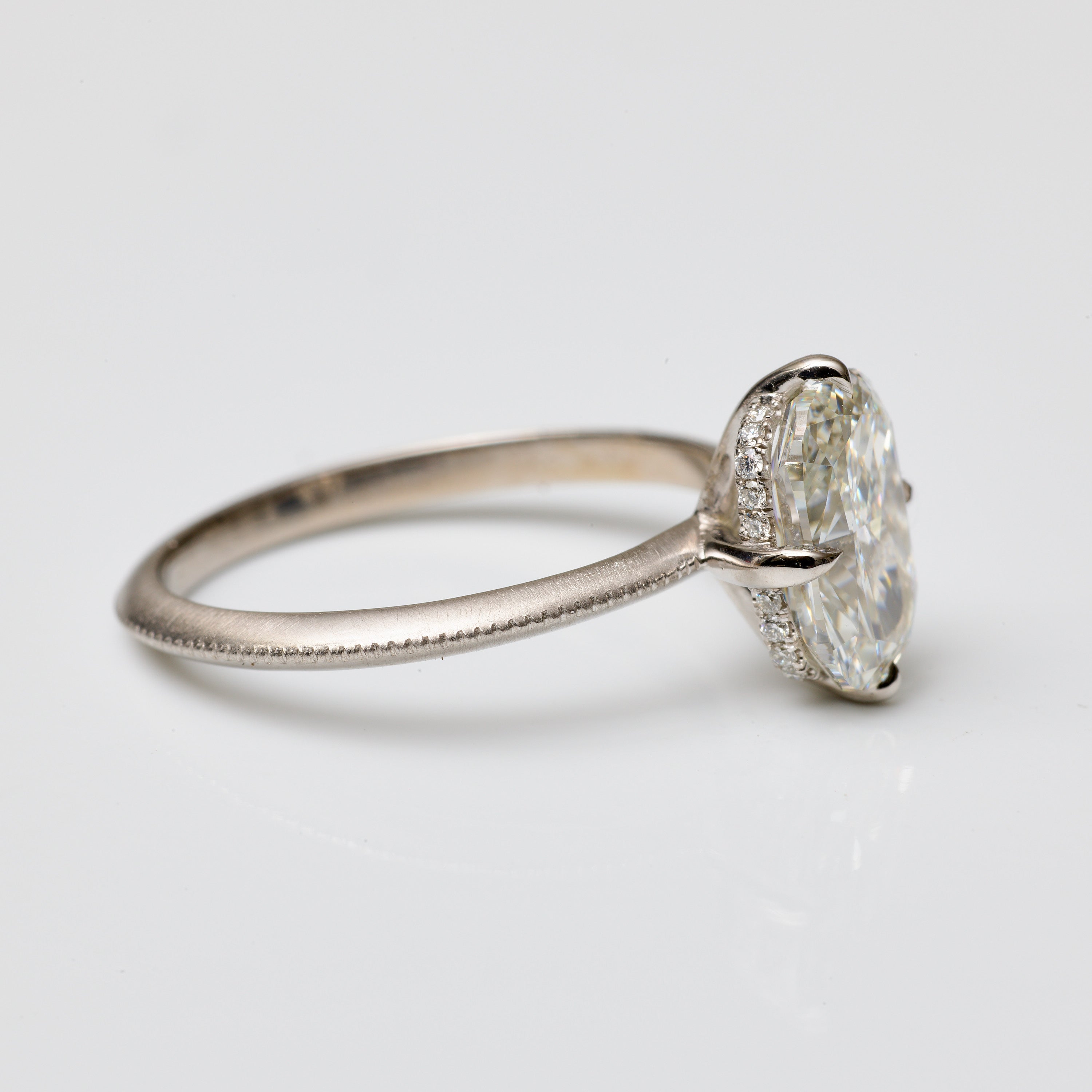 Cushion Lab Diamond Ring