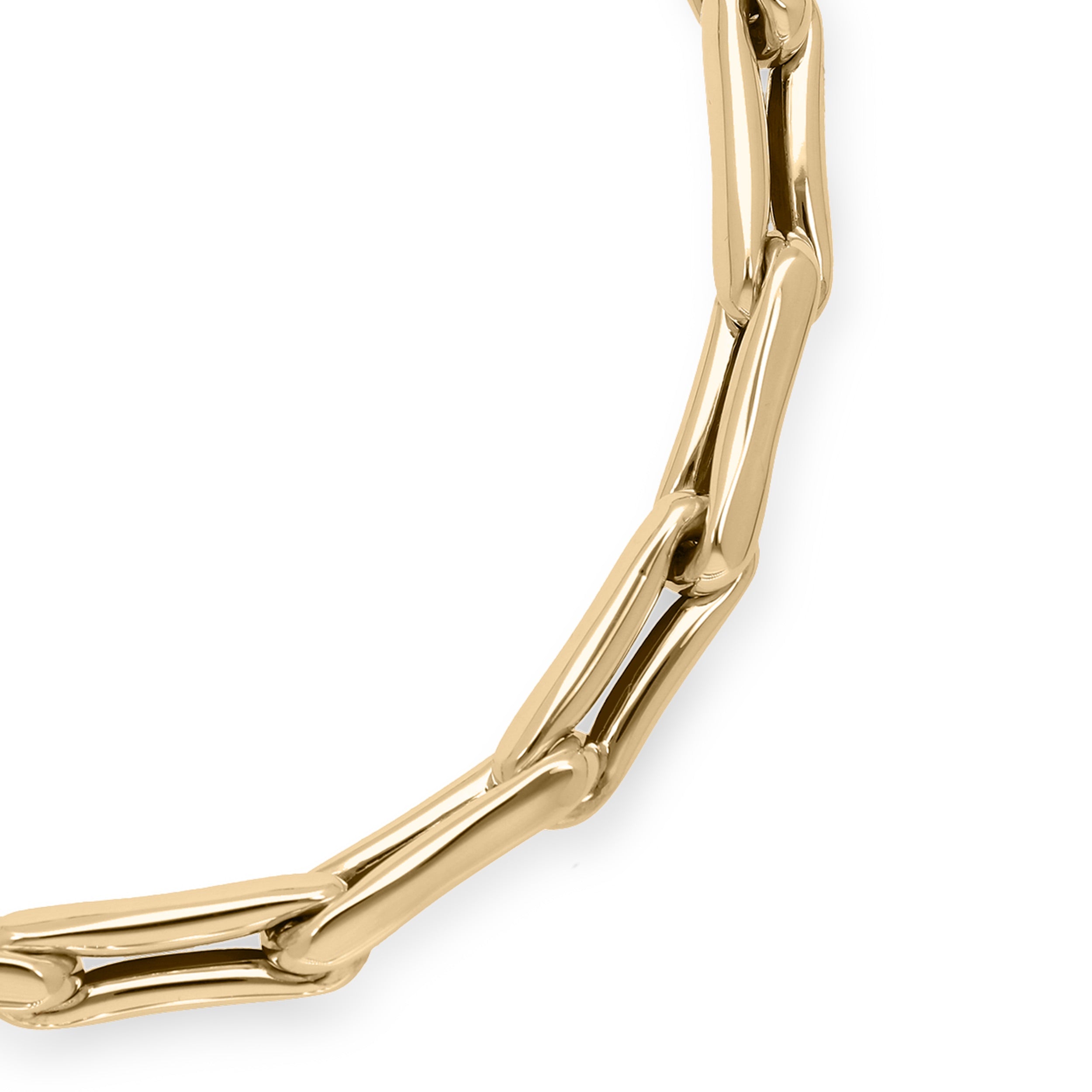 Lauren Yellow Gold Large Links Necklace