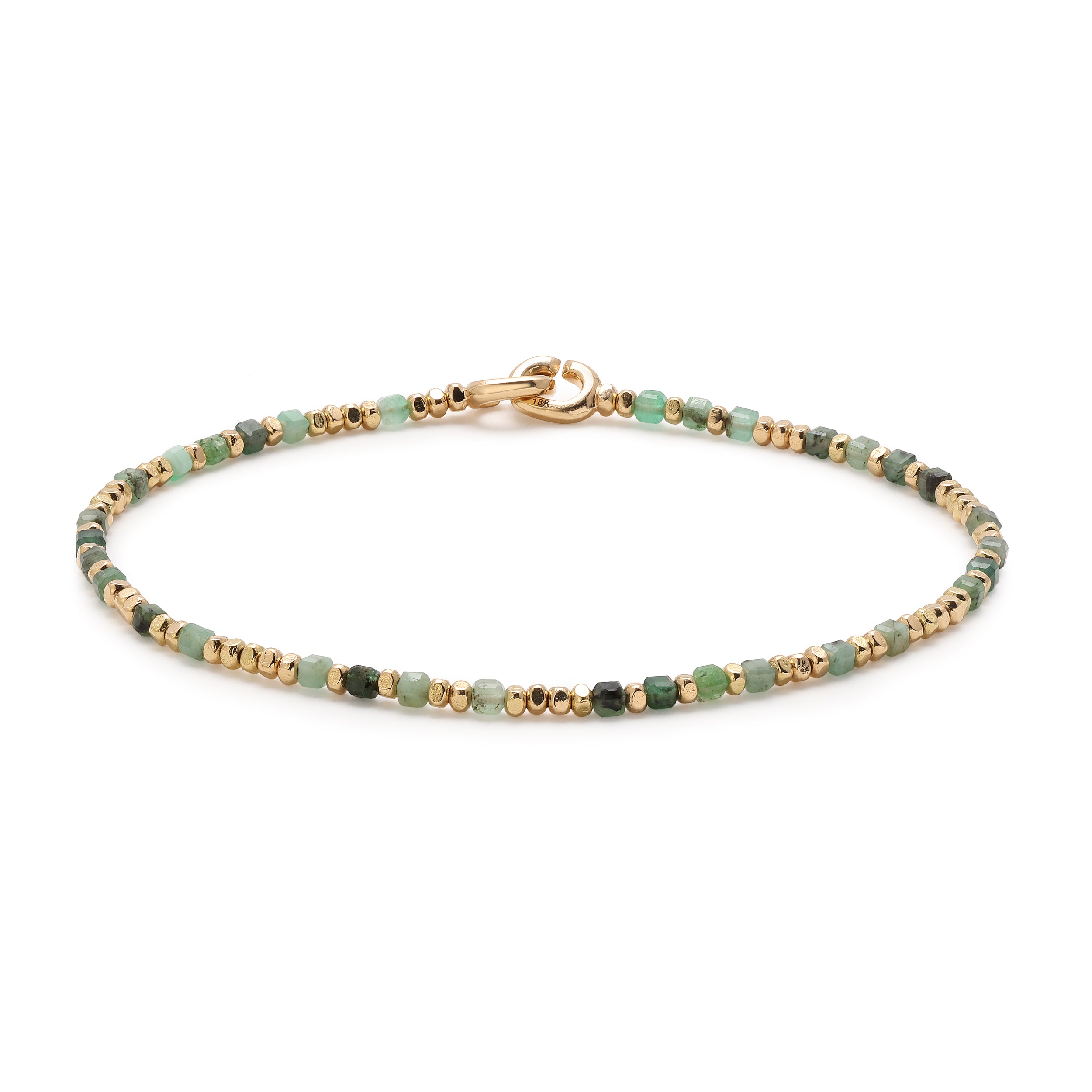 Percep Yellow Gold & Emerald Bracelet